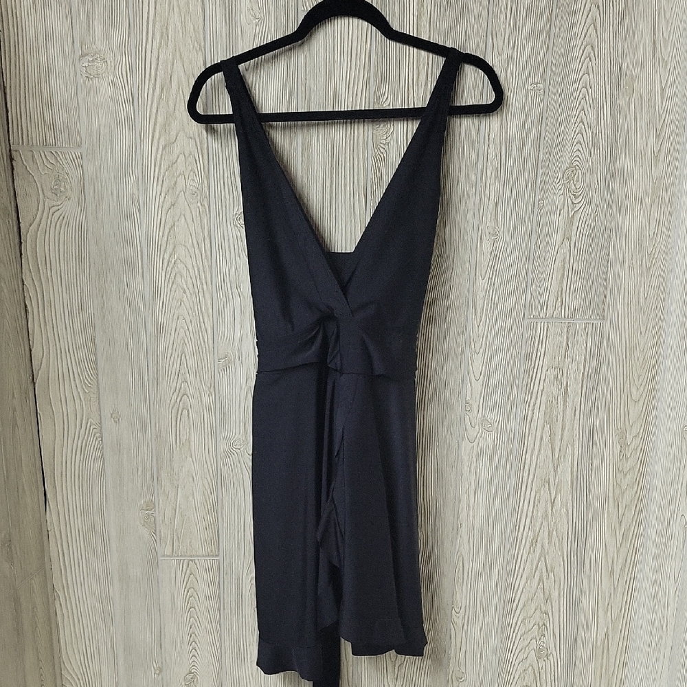 Bloomchic Black Flutter Hem Crossover Swimsuit Sw… - image 1